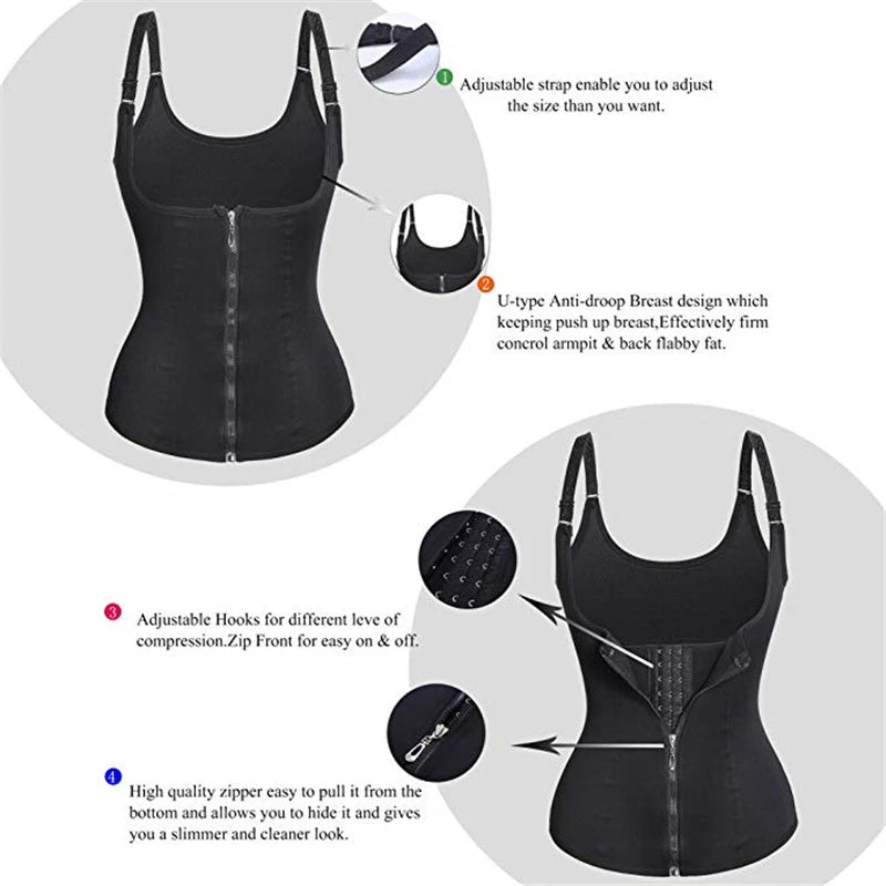 Femme Sweat Waist Trainer Vest Slimming Corset