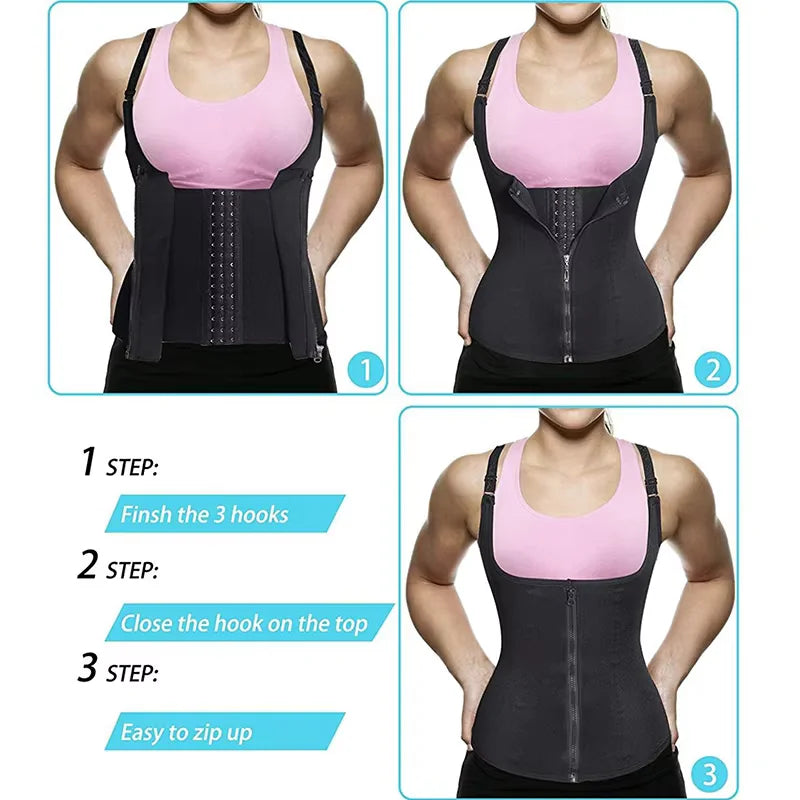 Femme Sweat Waist Trainer Vest Slimming Corset