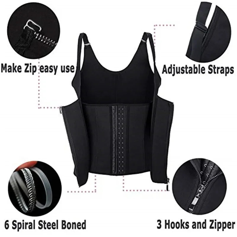 Femme Sweat Waist Trainer Vest Slimming Corset